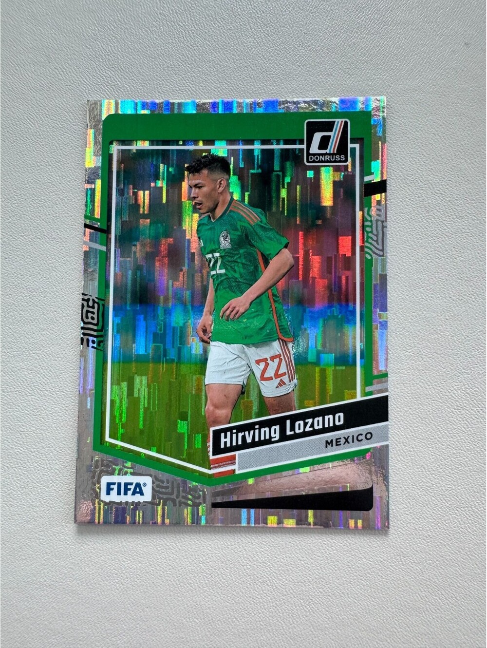 2023-2024 Donruss Silver #38 Hirving Lozano Holo Prizm Ice Mexico Soccer Team NM